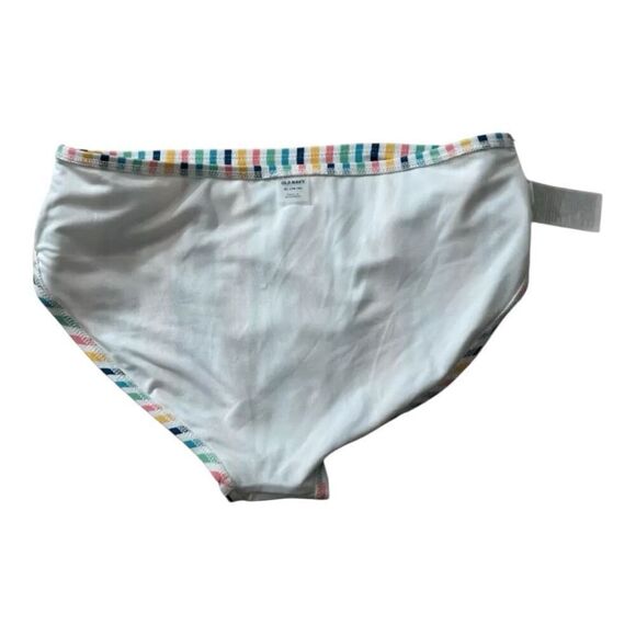 Old Navy Bikini Bottom Size XL(14-16) Vertical Stripe Multicolor Full Coverage - Picture 5 of 9
